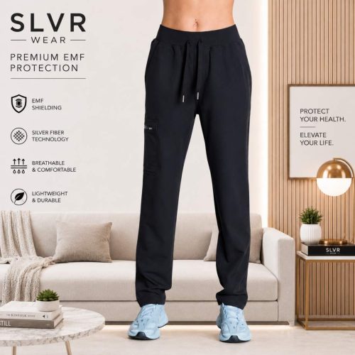Mens Silver Scrub EMF Blocking Scrubs Pants Only Mens Silver Scrub EMF Blocking Scrubs Pants Only