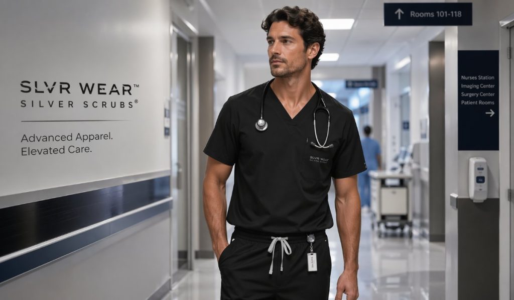 Black Scrubs for Men