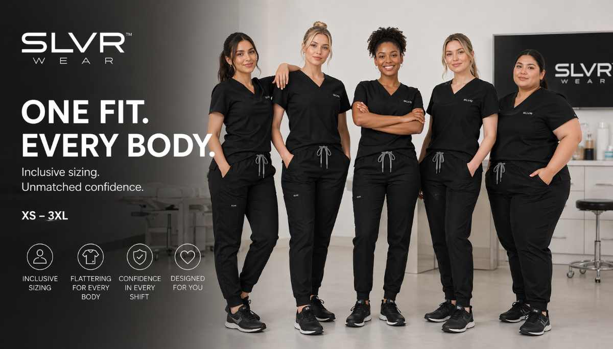 black scrubs for women
