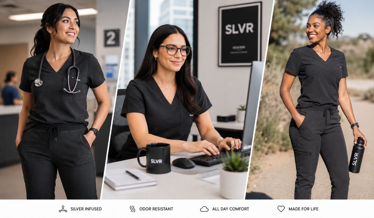 Black Scrub Pants for Women
