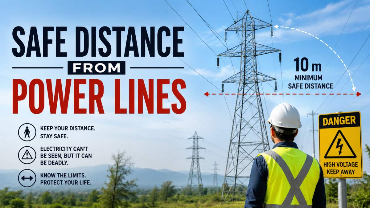 Safe Distance From Power Lines