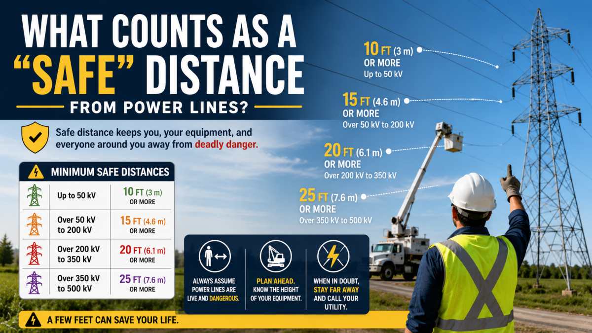 Safe Distance From Power Lines