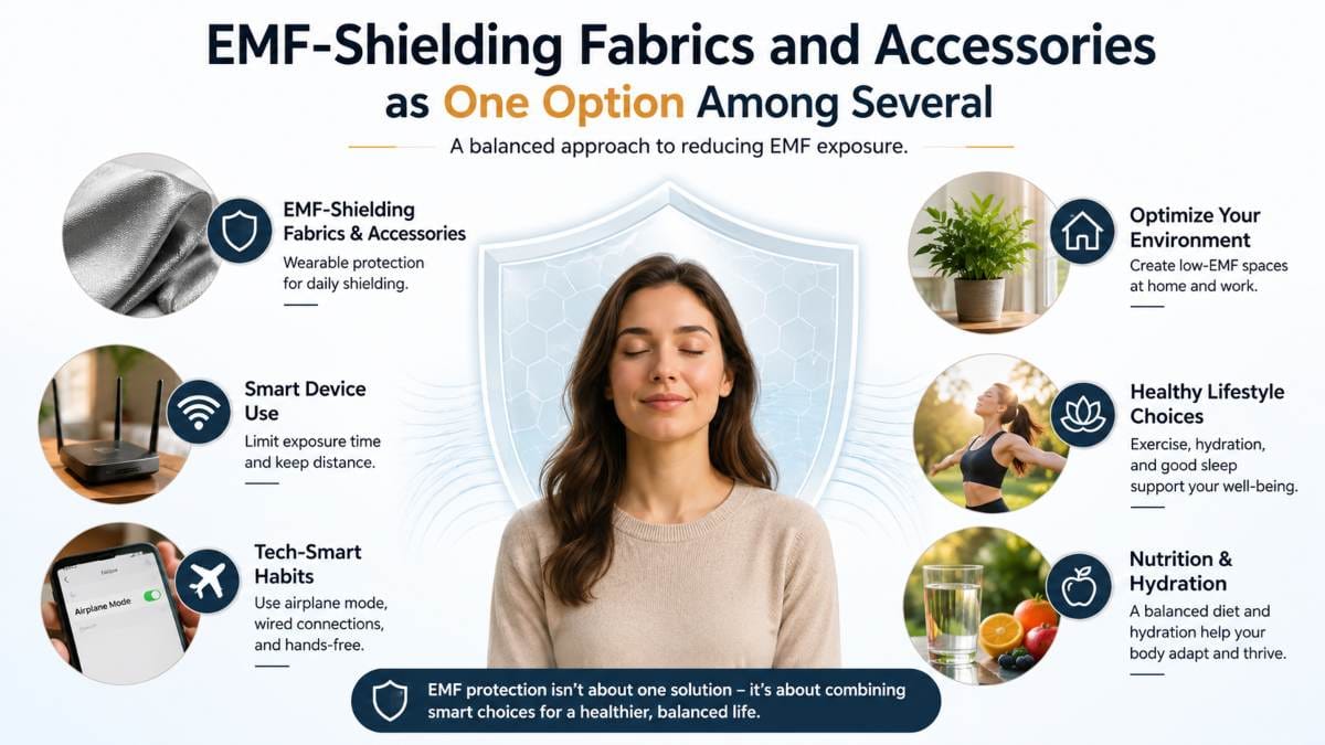 EMF Shielding Fabrics and Accessories as One Option Among Several EMF Exposure During Pregnancy