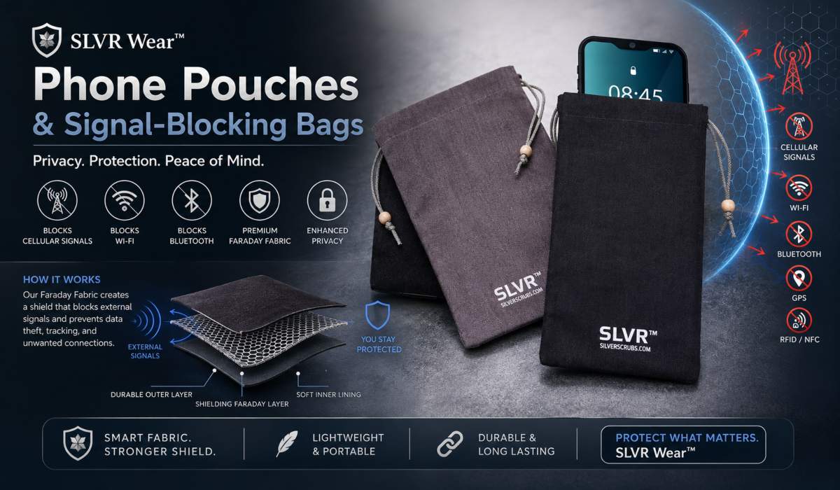 Phone Pouches and Signal Blocking Bags Faraday Fabric